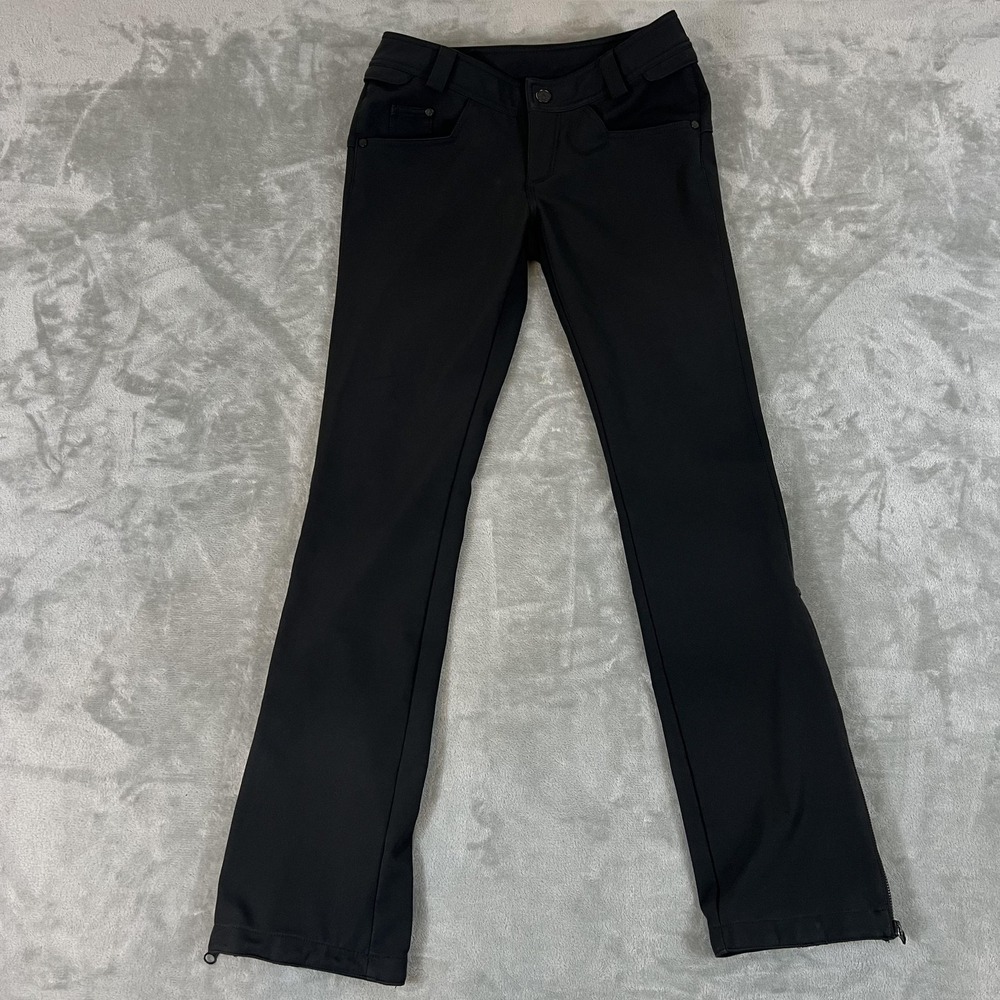 Volcom Snow Pants Mens Actual (30x31) Black Softshell Fleece Lined Ski Snowboard